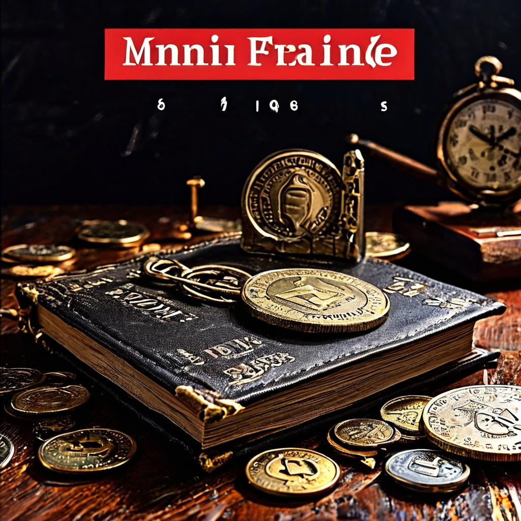 재무 손실 최소화를 위한 실용 가이드북을 소개하는 이미지로, 책 표지에는 방패와 자물쇠, 금지 표지판이 그려져 있고 배경에는 추락하는 동전과 경고 표시가 배치되어 있습니다.