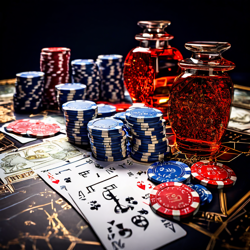 A shallow depth of field shot of baccarat cards and chips on a green felt table, with a blurred hand placing a bet, illustrating t