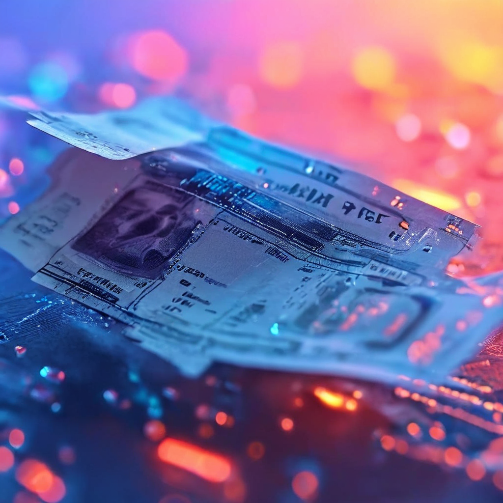 Digital interface showing a parlay ticket with a pending status icon, layered with secure data flow and operator monitoring...